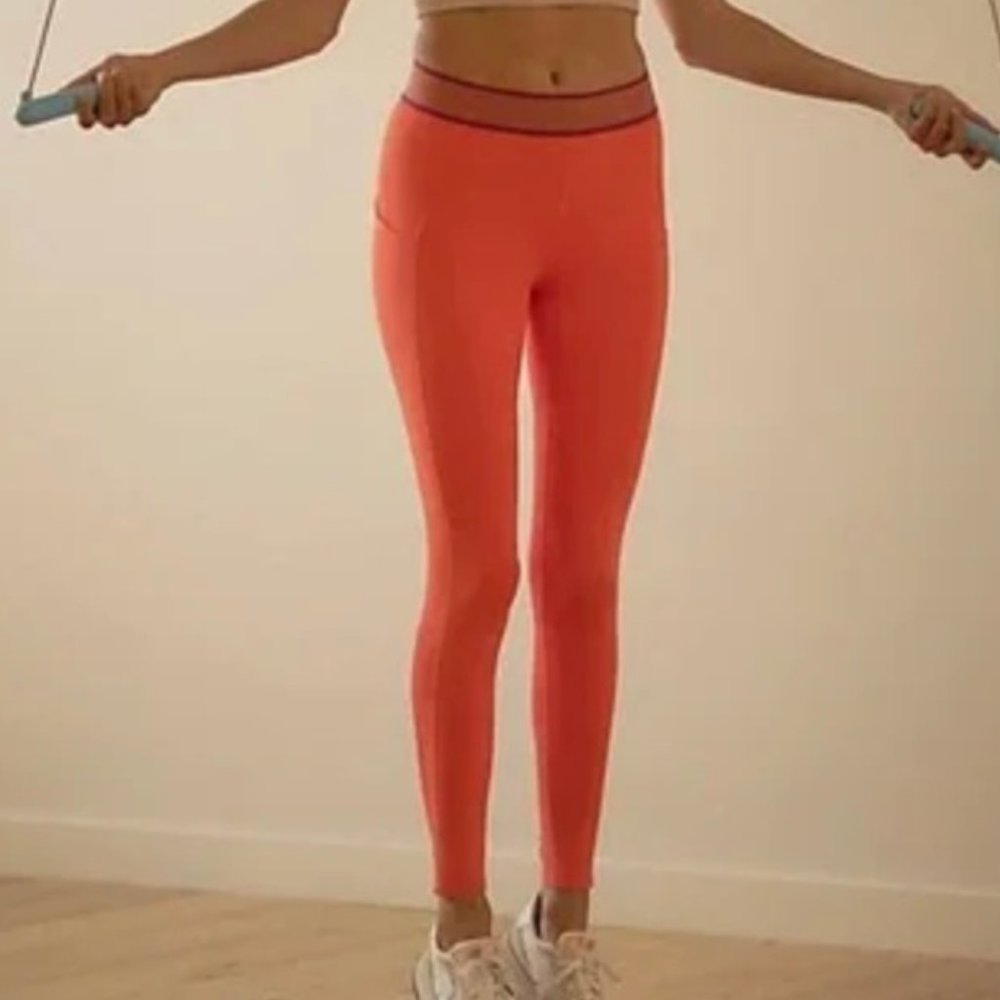 NWOT Free People Movement Endurance Leggings in Wild Papaya
